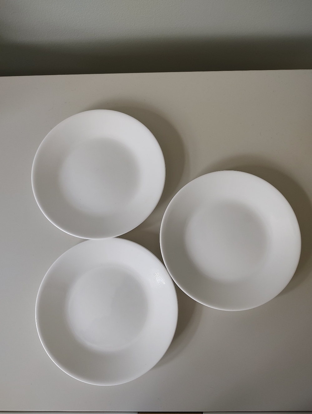 Corelle Small Plates Set Of Three White 7"